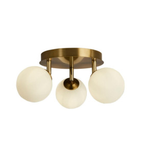 Plafonnier Crosby Acier doux,verre Or