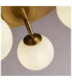 Plafonnier Crosby Acier doux,verre Or