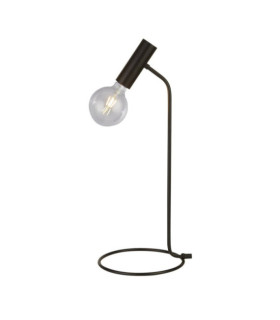 Lampada da tavolo Dulwich in acciaio dolce nero opaco