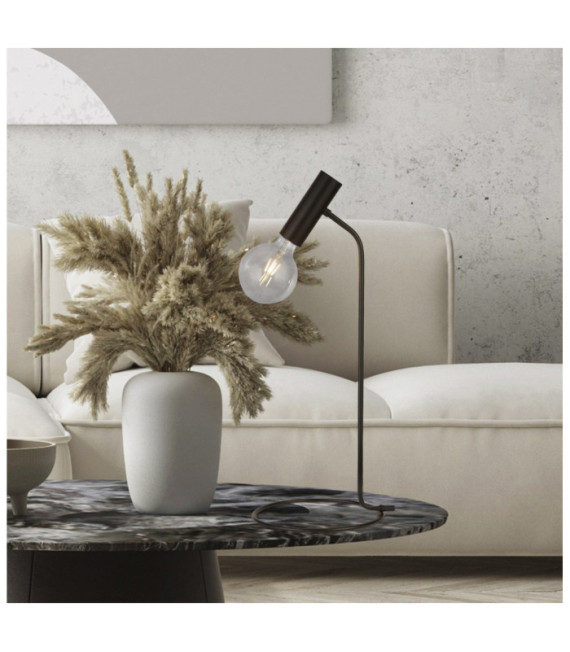 Lampe de table Dulwich Acier doux Noir mat
