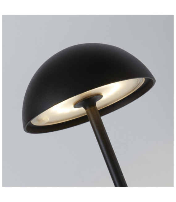 Outdoor-LED-Tischleuchte Portabello Aluminium Mattschwarz