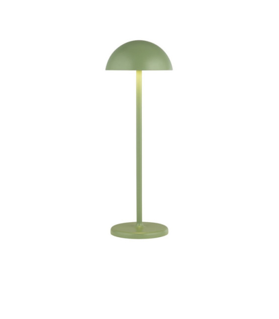 Portabello outdoor LED table lamp Clear Aluminum, matt green