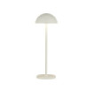 Portabello outdoor LED table lamp Aluminum Matt white, clear