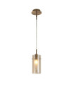 Suspension Duo Acier doux,verre Laiton