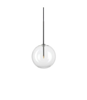 EQUINOXE Pendant Lamp Glass, Chrome Metal