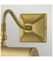 Picture wall light Steel Brushed brass