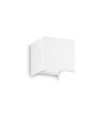 Atom White exterior wall light