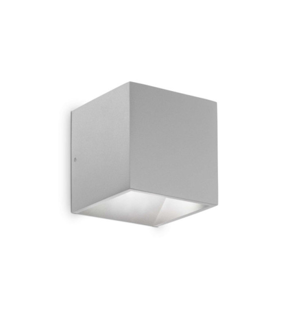 Außenwandleuchte Rubik Metal, graues Aluminium