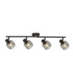 Barre de spots Meshy Acier doux Sable Noir
