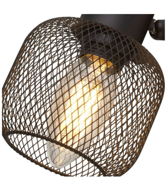 Meshy spotlight bar Mild steel Sand Black