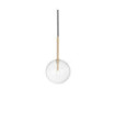 EQUINOXE Pendant Lamp Glass, Metal Brass