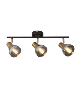 Westminster spotlight bar Mild steel Black, Satin brass, Smoked