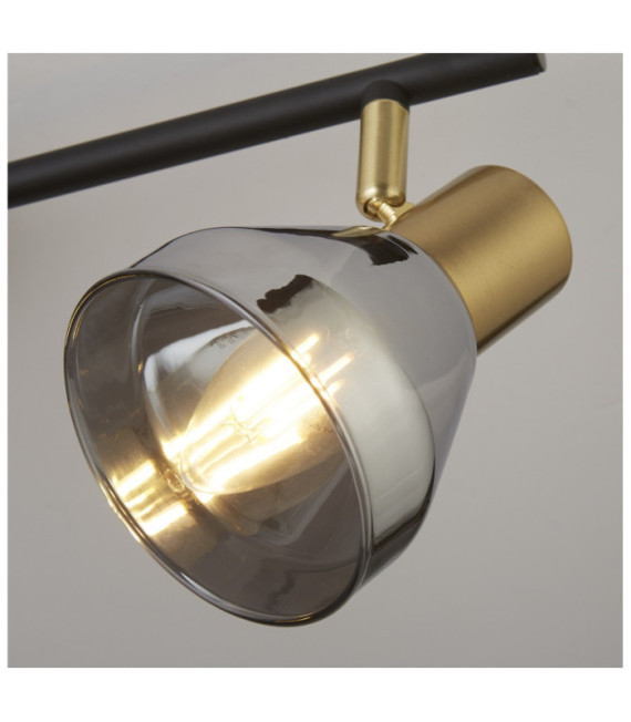 Westminster spotlight bar Mild steel Black, Satin brass, Smoked