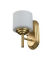 Feiss wall light Opal glass, Brushed brass steel