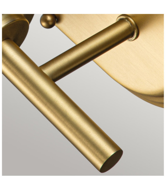 Feiss wall light Opal glass, Brushed brass steel