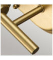 Feiss wall light Opal glass, Brushed brass steel