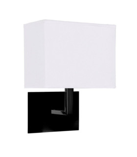 Applique murale Hotel Acier doux Noir mat