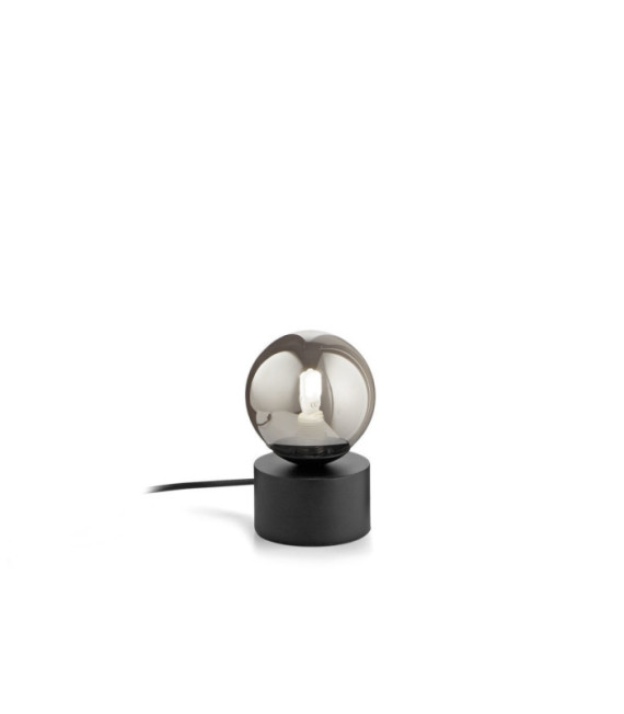 PERLAGE Table Lamp Glass, Black Metal