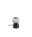 PERLAGE Table Lamp Glass, Black Metal