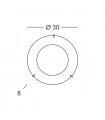 Plafonnier MOON chrome 1 ampoule