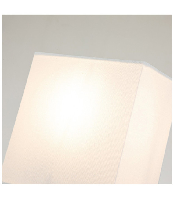 Swirl wall light Lampshade in linen, steel, bone white resin