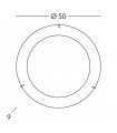 Plafonnier MOON or 1 ampoule