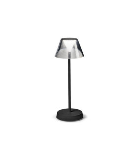 Lámpara de mesa LED LOLITA Metal, Plástico Negro