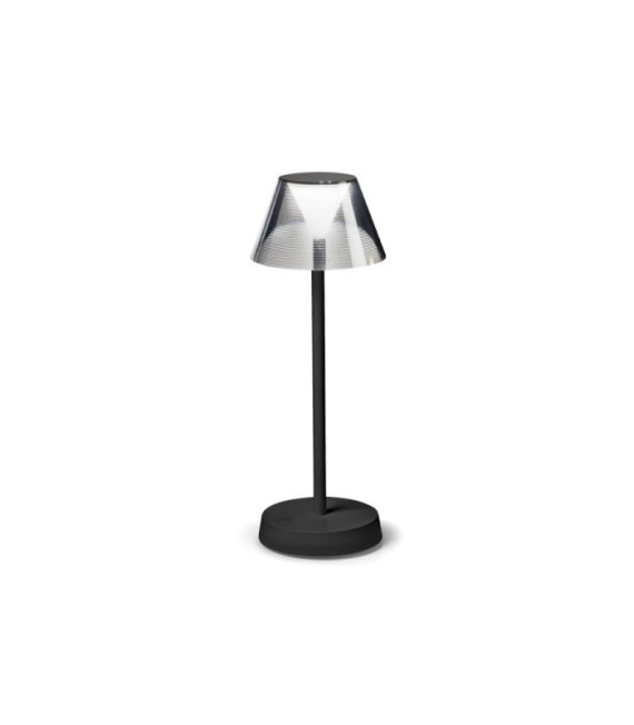 LED-Tischleuchte LOLITA Metall, Kunststoff Schwarz
