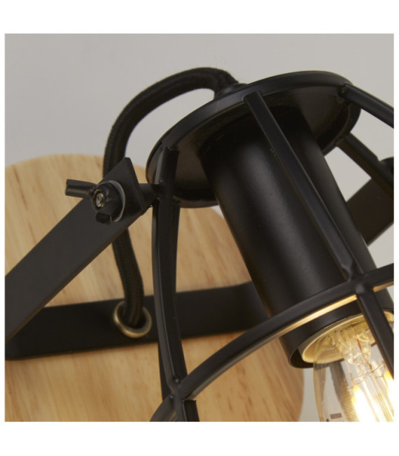 Spot Vision Mild Steel Wood, Matt Black