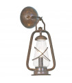 plafonnier ventilateur vintage 2 ampoules e27 max 60w brun patiné