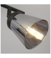 Mega spotlight Mild steel Matt black, Smoked