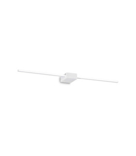 Applique murale LED Theo Métal,Plastique Blanc