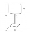 Lampe de table SAND laiton 1 ampoule