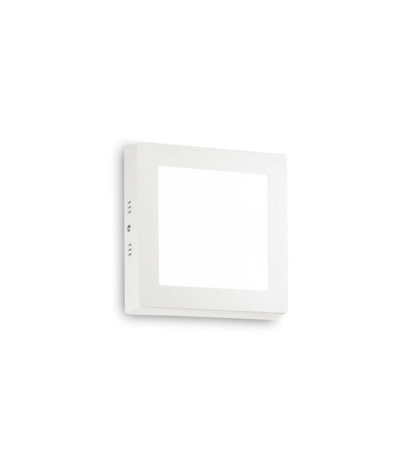 Plafoniera LED Universale in Metallo, Alluminio Bianco