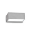 Applique murale extérieur Twin Métal,Aluminium Gris