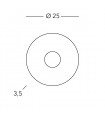 Plafonnier CIRCLE blanc 1 ampoule