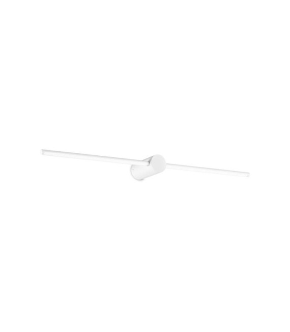 Lámpara de espejo de baño de metal Filo, aluminio blanco