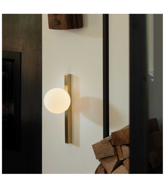 Applique murale Binomio Verre,Métal Laiton