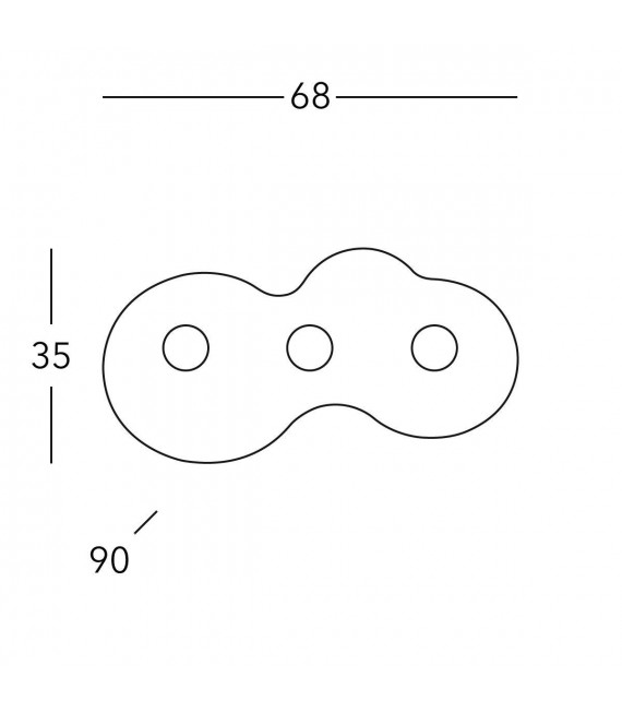 CIRCLE Ceiling Light 3 lights - 4