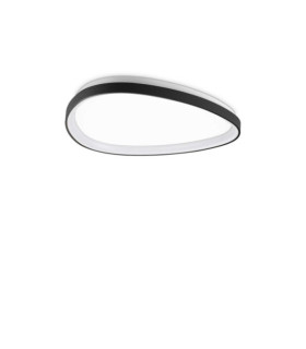 Lámpara de techo LED Gemini Metal, plástico negro