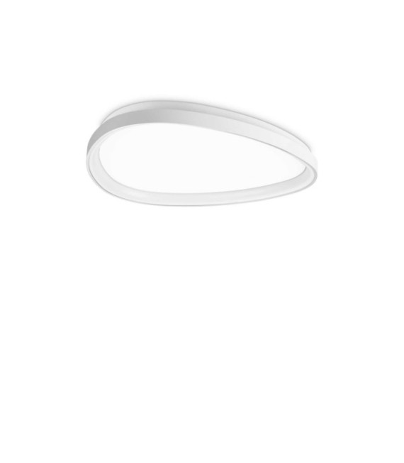 Plafoniera LED Gemini Metallo, Plastica Bianca