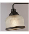 Suspension Highworth Acier doux,verre Clair, noir