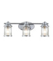 Applique murale Kichler Acier,verre grainé transparent Chrome poli
