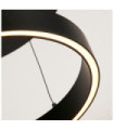 Layla LED pendant light Mild steel, aluminum Black