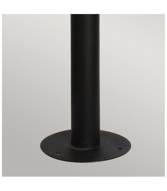 Borne de jardin Helsingor Acier inoxydable,verre transparent Noir