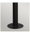 Helsingor garden bollard Stainless steel, transparent glass Black