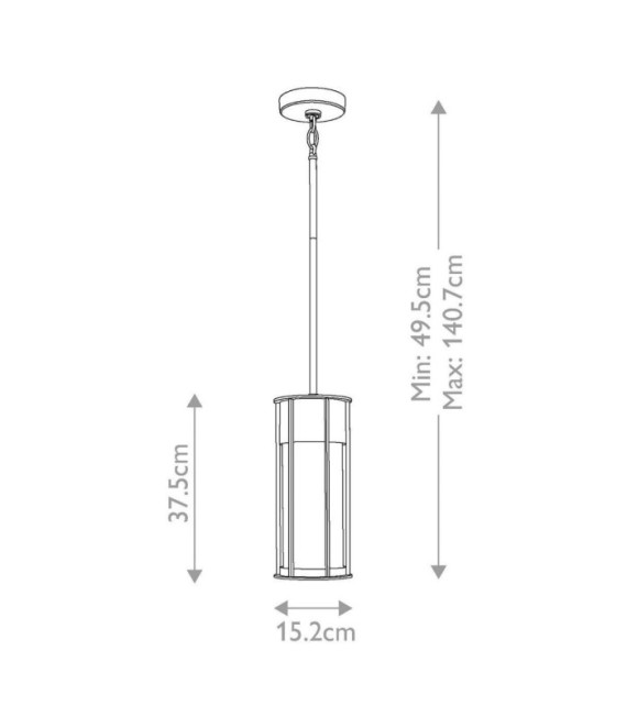 Camillo outdoor pendant light Aluminum, transparent grained glass Painted natural brass