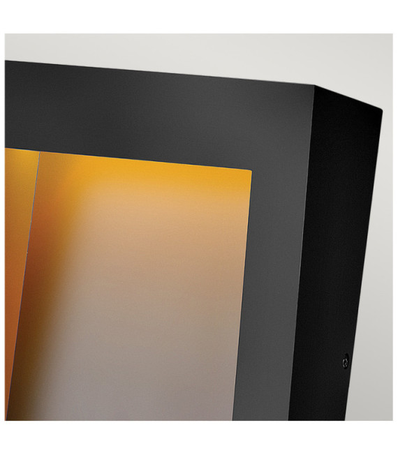 Hinkley Outdoor Wall Light Glass, Weather Resistant Composite Textured Black
