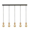 Spinny pendant light Mild steel Matt black, natural