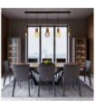 Spinny pendant light Mild steel Matt black, natural